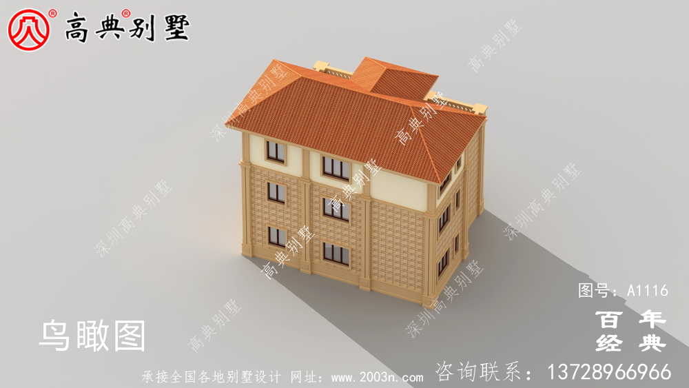 大客廳歐式三層別墅房屋設(shè)計圖,含外型造型設(shè)計圖