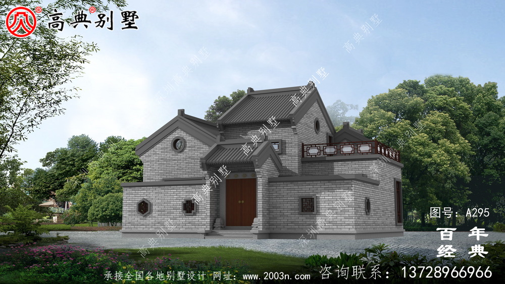 經(jīng)濟實用的中式單層別墅設(shè)計效果圖 經(jīng)濟實用的中式單層別墅設(shè)計效果圖