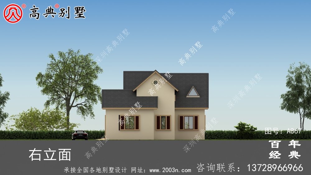 一層別墅的設計圖包括效果圖和農村自建閣樓的