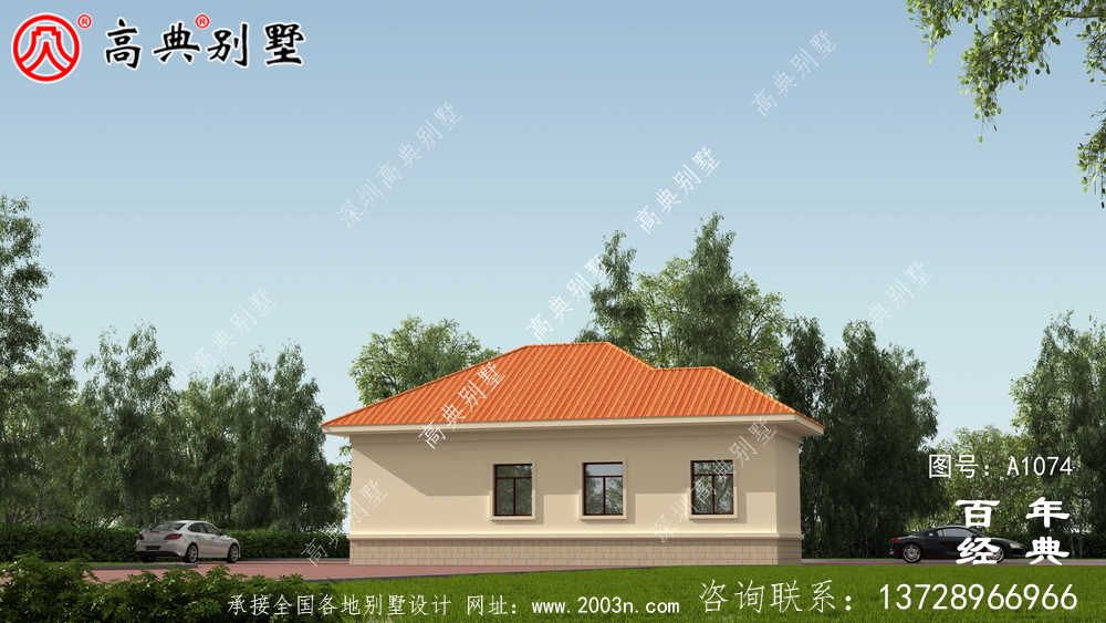 新農村一樓簡易自建別墅設計圖紙齊全。