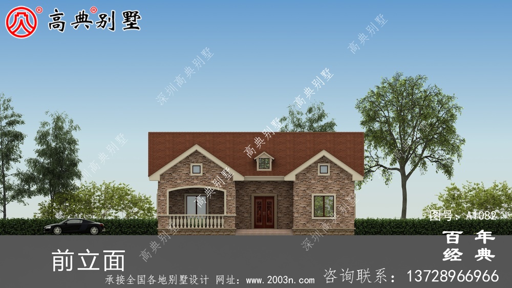 一層農村建造別墅設計方案強烈推薦,含外型照