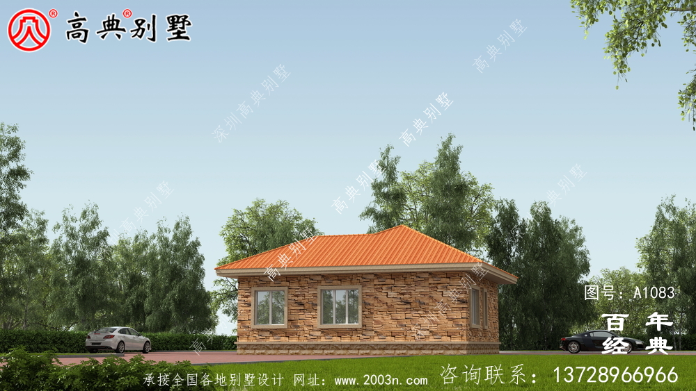 預(yù)算10萬(wàn)元的歐式一層別墅設(shè)計(jì),農(nóng)村一層自建住