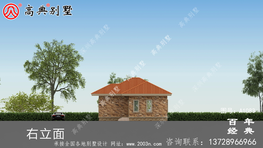 預(yù)算10萬(wàn)元的歐式一層別墅設(shè)計(jì),農(nóng)村一層自建住