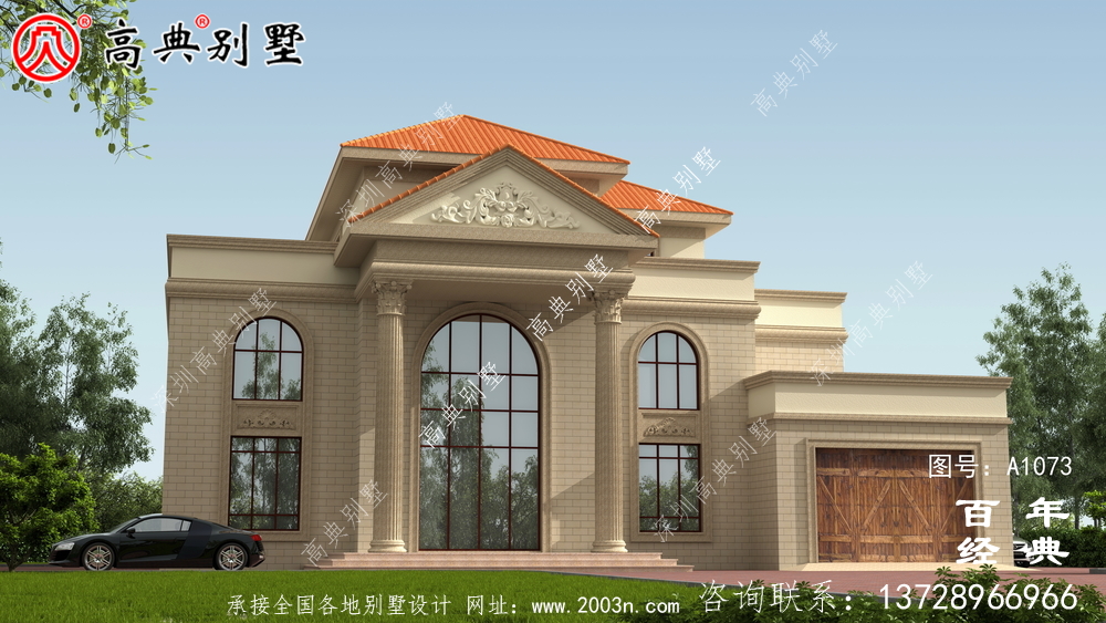 鄉村三層樓房設計圖,簡歐風格經典大氣