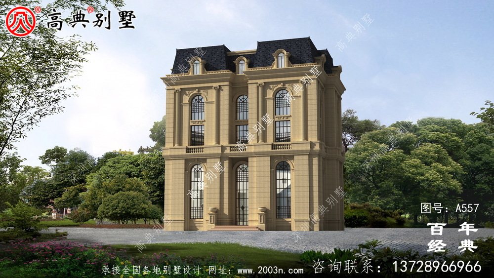 五層豪華的歐式自建筑造型,客廳空洞,三轉樓梯 五層豪華的歐式自建筑造型,客廳空洞,三轉樓梯