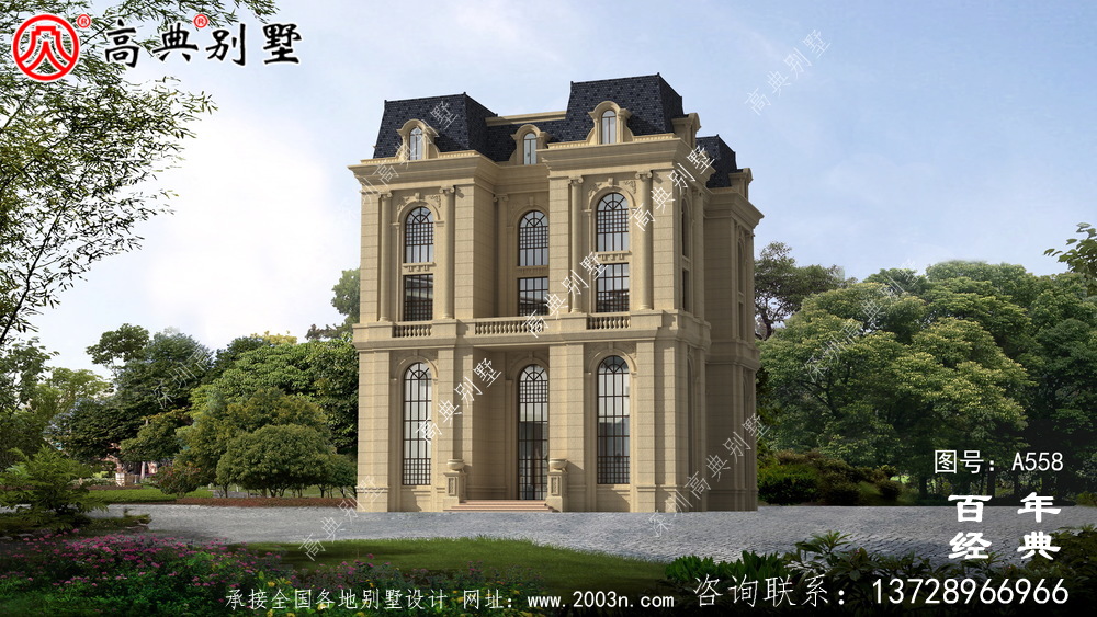 農村五樓法式別墅設計圖紙及效果圖,整體風格細節精致 農村五樓法式別墅設計圖紙及效果圖,整體風格細節精致