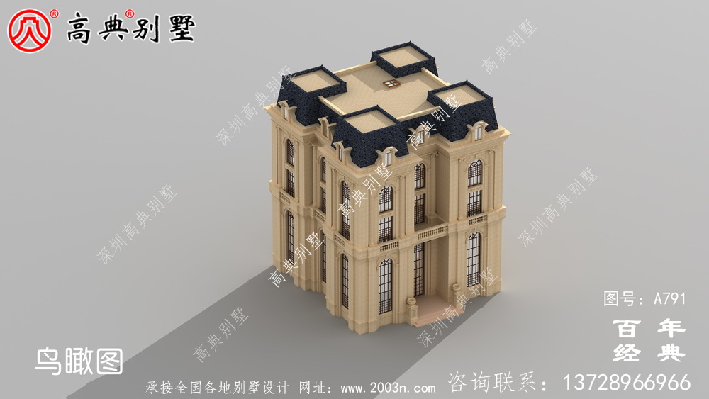 五層法式別墅設(shè)計(jì)圖紙,客廳中空復(fù)式,豪華大氣