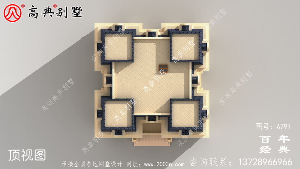 五層法式別墅設(shè)計(jì)圖紙,客廳中空復(fù)式,豪華大氣