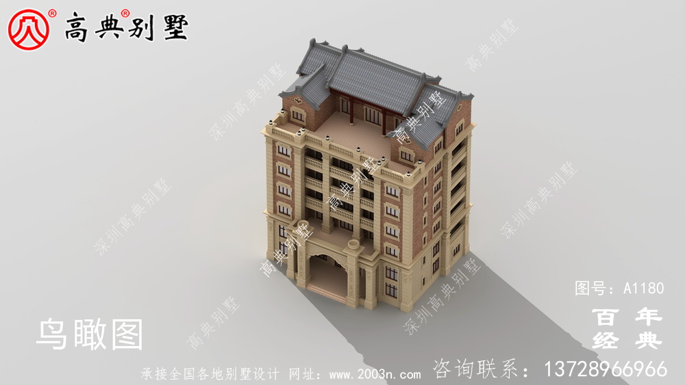 347平方米農(nóng)村法式別墅設(shè)計(jì),包括全套施工圖
