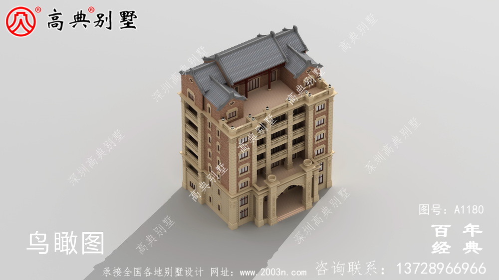 347平方米農(nóng)村法式別墅設(shè)計(jì),包括全套施工圖
