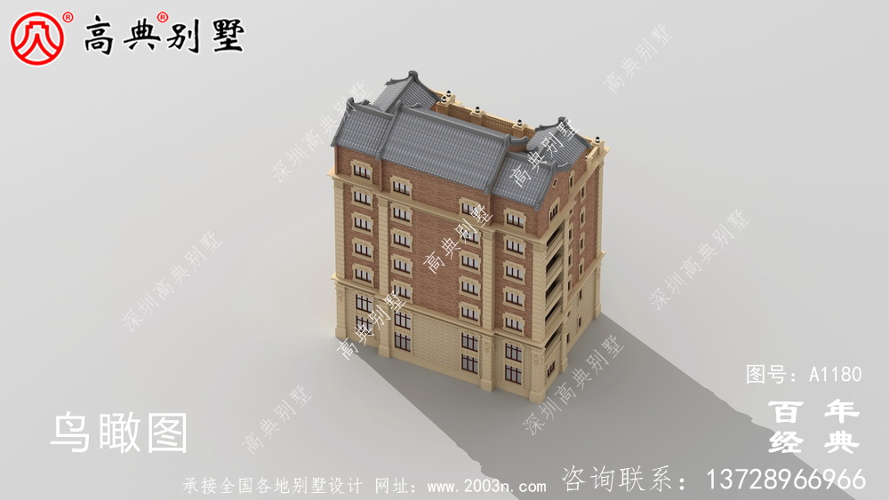347平方米農(nóng)村法式別墅設(shè)計(jì),包括全套施工圖