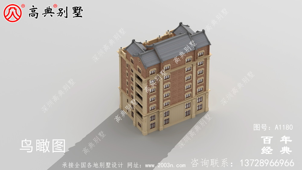 347平方米農(nóng)村法式別墅設(shè)計(jì),包括全套施工圖