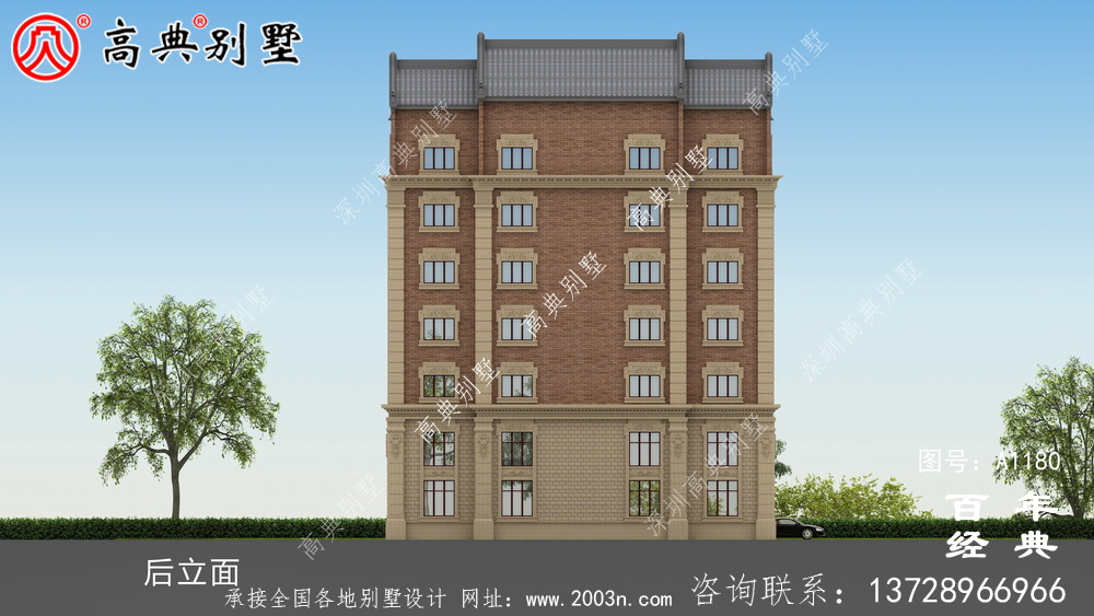 347平方米農(nóng)村法式別墅設(shè)計(jì),包括全套施工圖