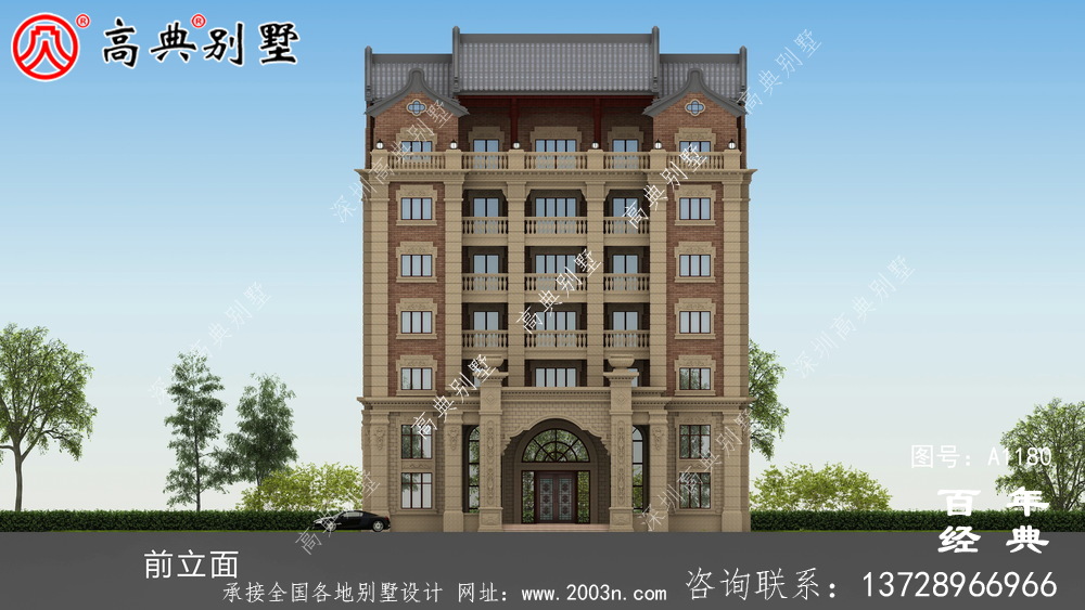 347平方米農(nóng)村法式別墅設(shè)計(jì),包括全套施工圖
