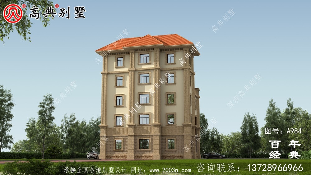 簡(jiǎn)單實(shí)用的五層農(nóng)村自建住宅設(shè)計(jì),面積159平方米。