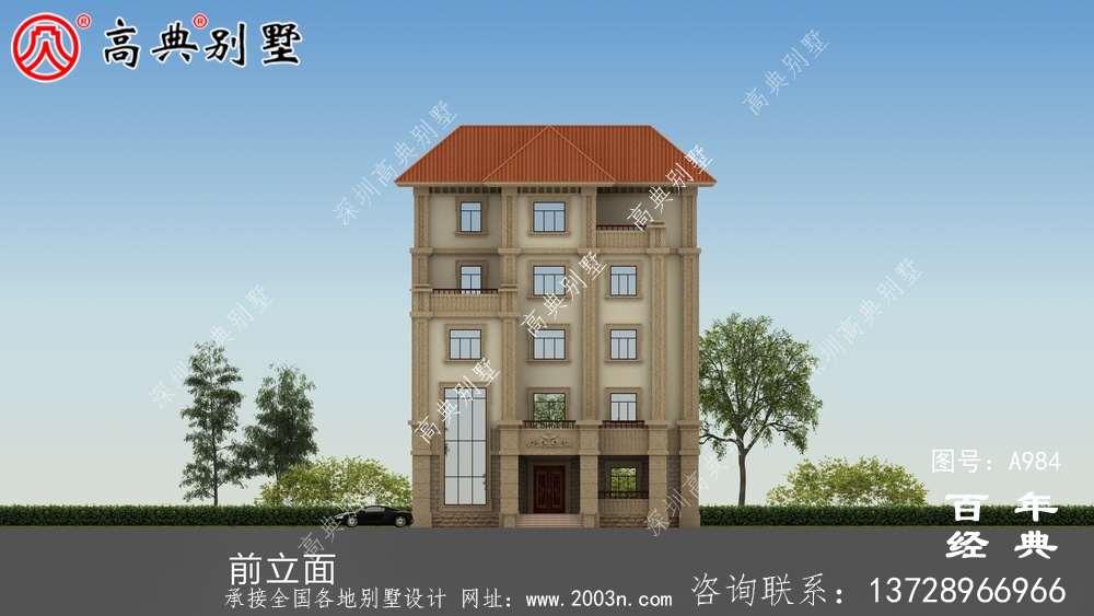 簡(jiǎn)單實(shí)用的五層農(nóng)村自建住宅設(shè)計(jì),面積159平方米。