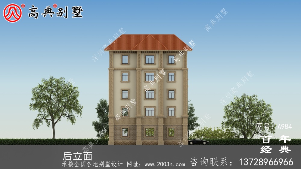 簡(jiǎn)單實(shí)用的五層農(nóng)村自建住宅設(shè)計(jì),面積159平方米。