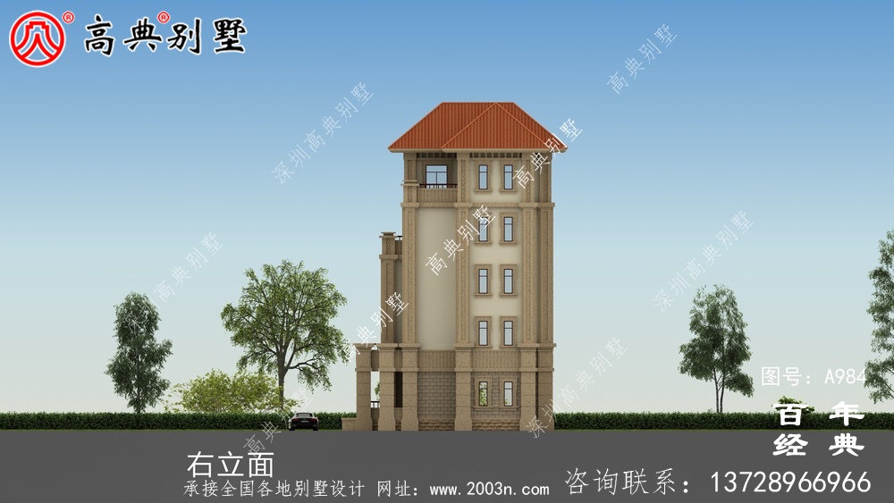 簡(jiǎn)單實(shí)用的五層農(nóng)村自建住宅設(shè)計(jì),面積159平方米。