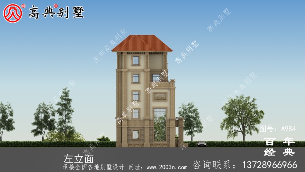 簡(jiǎn)單實(shí)用的五層農(nóng)村自建住宅設(shè)計(jì),面積159平方米。