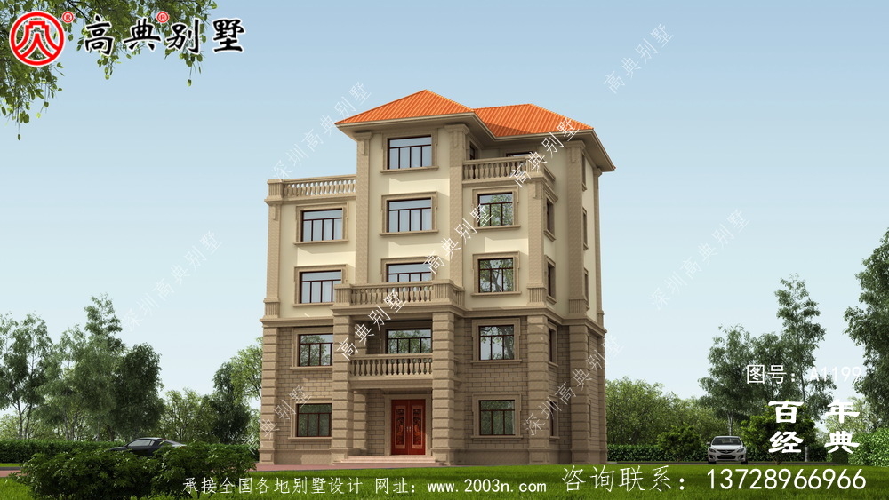 農(nóng)村大戶型五層自建別墅設(shè)計(jì)圖紙,室內(nèi)功能齊全