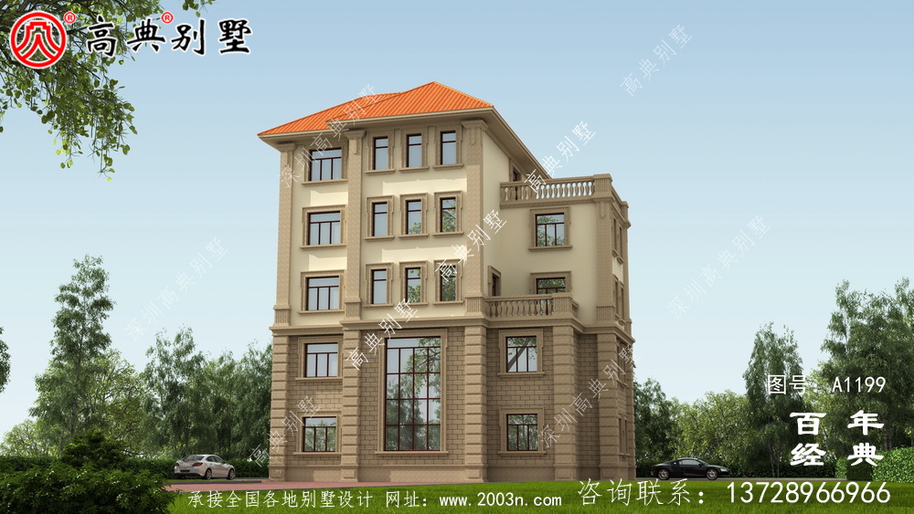 農(nóng)村大戶型五層自建別墅設(shè)計(jì)圖紙,室內(nèi)功能齊全