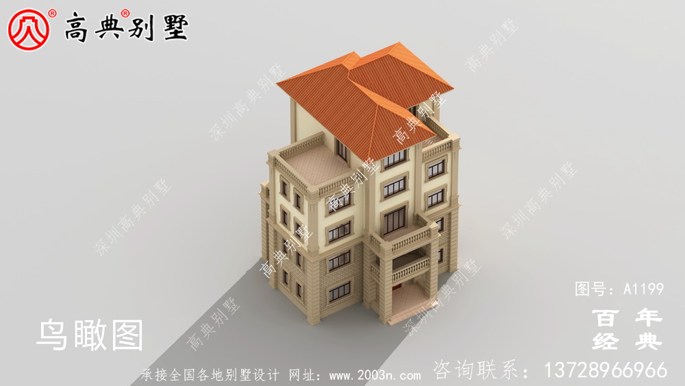 農(nóng)村大戶型五層自建別墅設(shè)計(jì)圖紙,室內(nèi)功能齊全