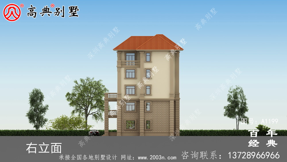 農(nóng)村大戶型五層自建別墅設(shè)計(jì)圖紙,室內(nèi)功能齊全