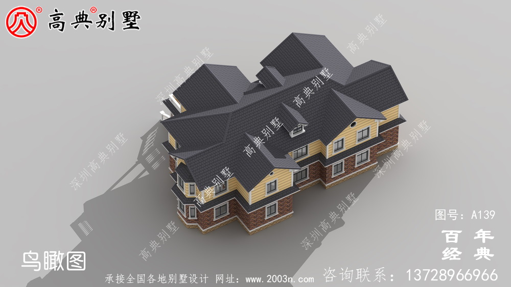 大氣豪華的兩層歐式別墅設計施工圖紙_兩層別墅設計圖紙
