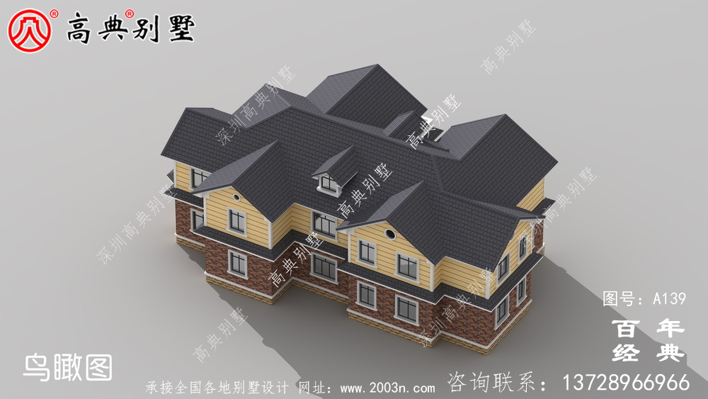 大氣豪華的兩層歐式別墅設計施工圖紙_兩層別墅設計圖紙