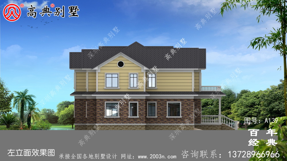 大氣豪華的兩層歐式別墅設計施工圖紙_兩層別墅設計圖紙