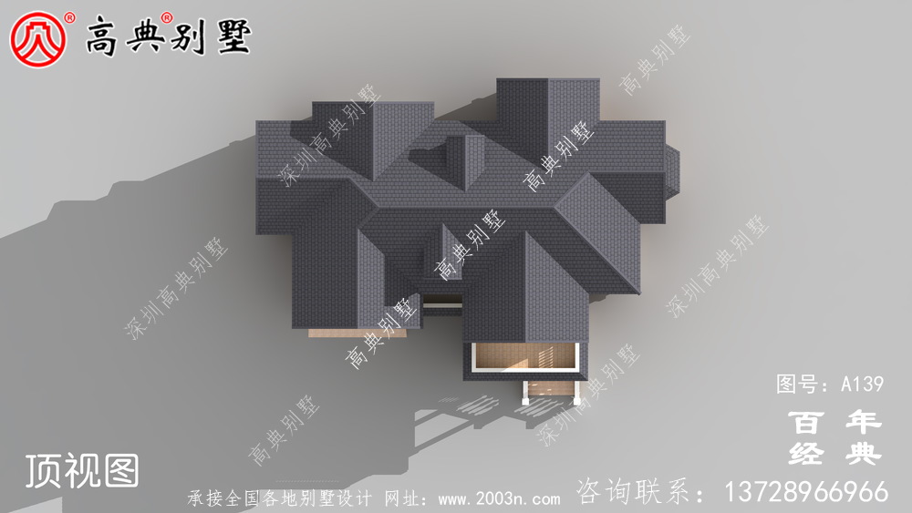 大氣豪華的兩層歐式別墅設計施工圖紙_兩層別墅設計圖紙
