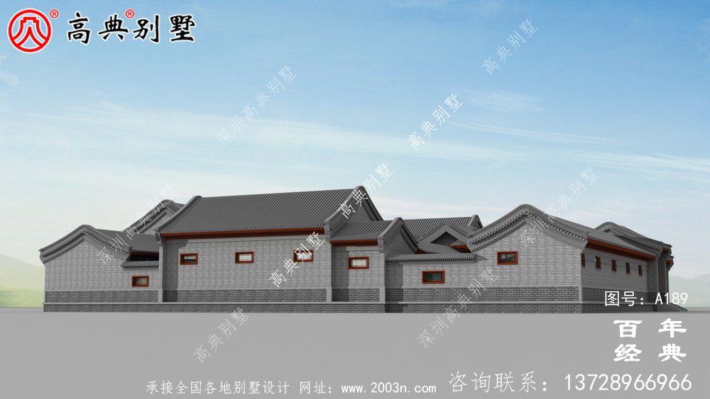大氣中華風(fēng)別墅效果圖與施工圖_ 別墅設(shè)計圖