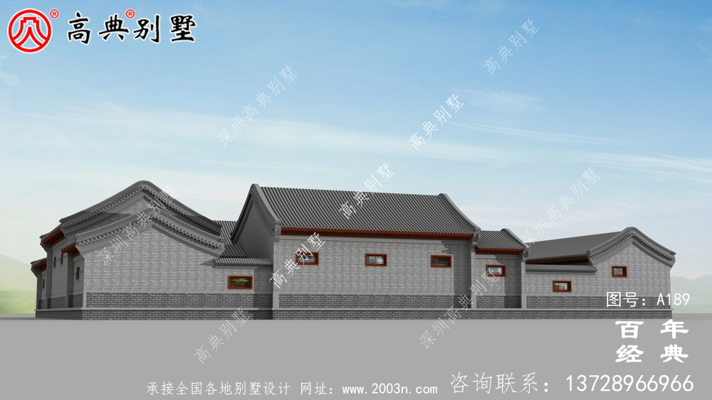 大氣中華風(fēng)別墅效果圖與施工圖_ 別墅設(shè)計圖