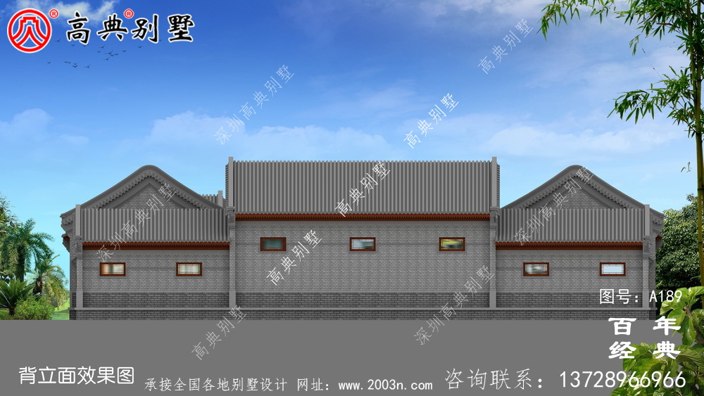 大氣中華風(fēng)別墅效果圖與施工圖_ 別墅設(shè)計圖