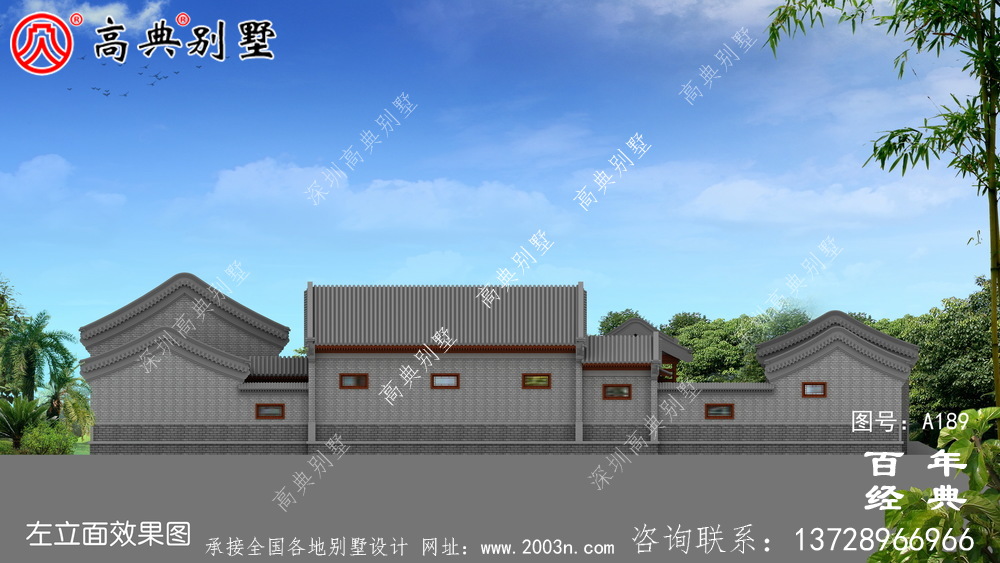 大氣中華風(fēng)別墅效果圖與施工圖_ 別墅設(shè)計圖
