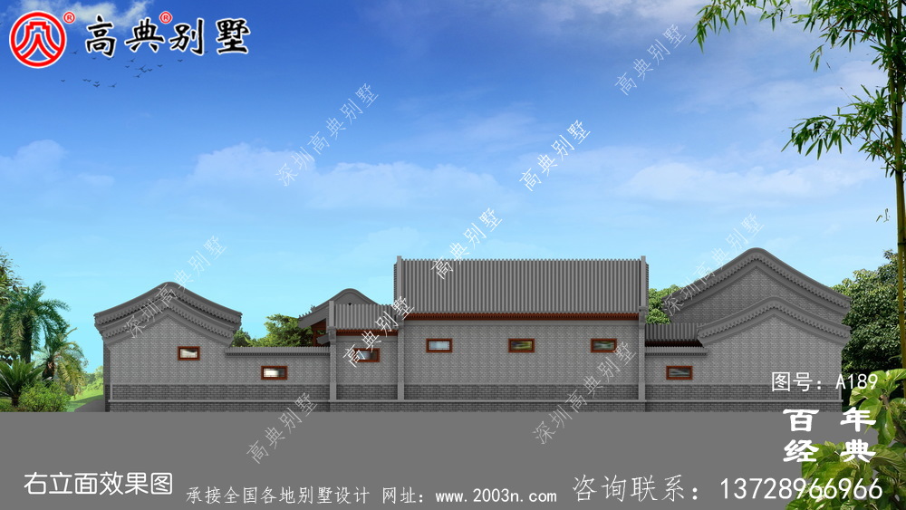 大氣中華風(fēng)別墅效果圖與施工圖_ 別墅設(shè)計圖