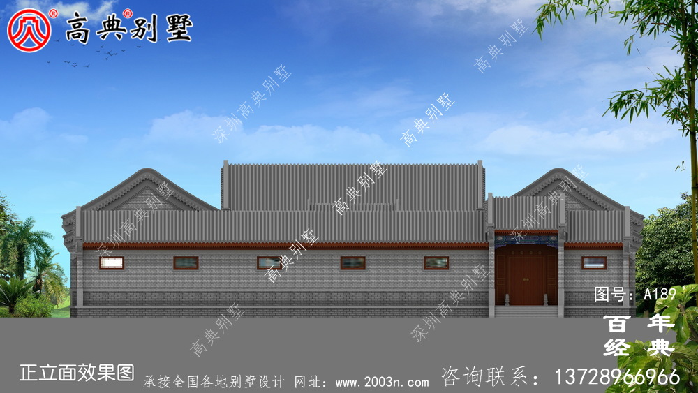 大氣中華風(fēng)別墅效果圖與施工圖_ 別墅設(shè)計圖