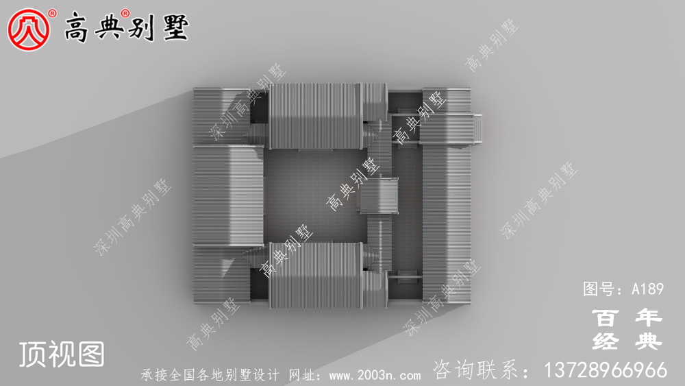 大氣中華風(fēng)別墅效果圖與施工圖_ 別墅設(shè)計圖