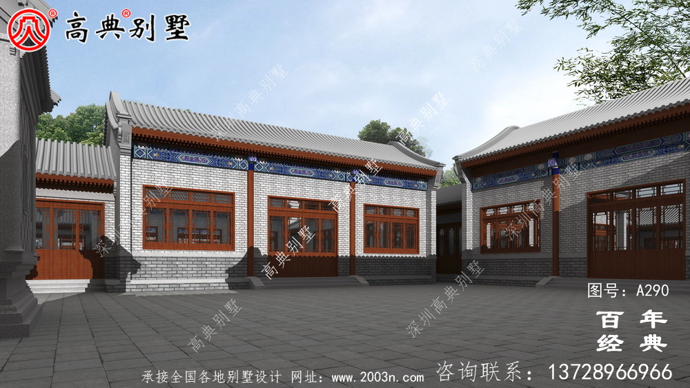 新農(nóng)村中式單層自建房設(shè)計圖紙_中式單層農(nóng)村別墅
