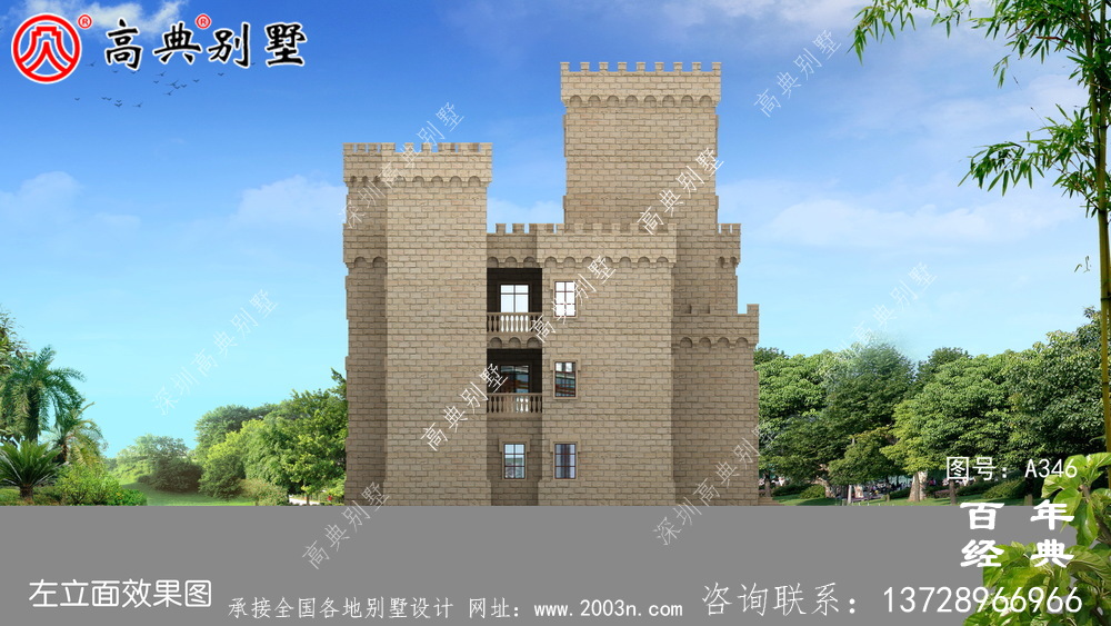 五層帶車庫平頂屋自建房屋設計圖_別墅設計圖紙,農村房屋設計圖