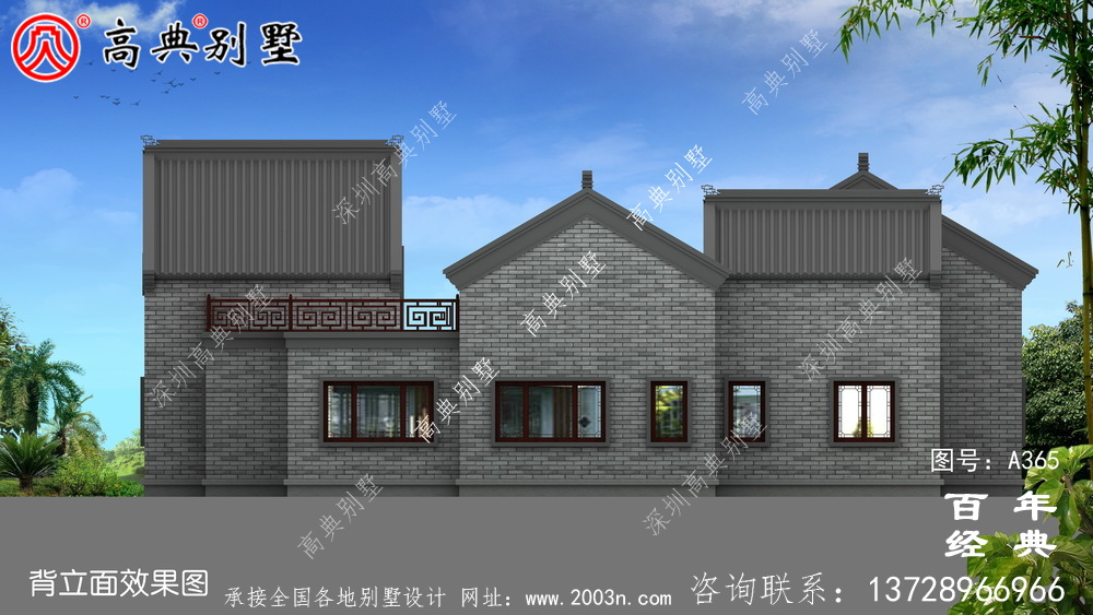 實用的單層帶車庫別墅設計圖紙及效果圖_別墅設計圖紙,農村房屋設計圖