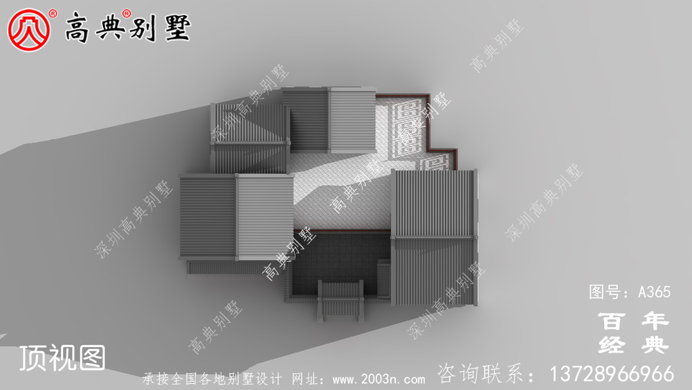 實用的單層帶車庫別墅設計圖紙及效果圖_別墅設計圖紙,農村房屋設計圖