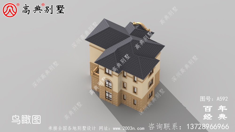 三層帶車庫別墅設計效果圖及施工圖_別墅設計圖紙,新農(nóng)村別墅,農(nóng)村自建房設計