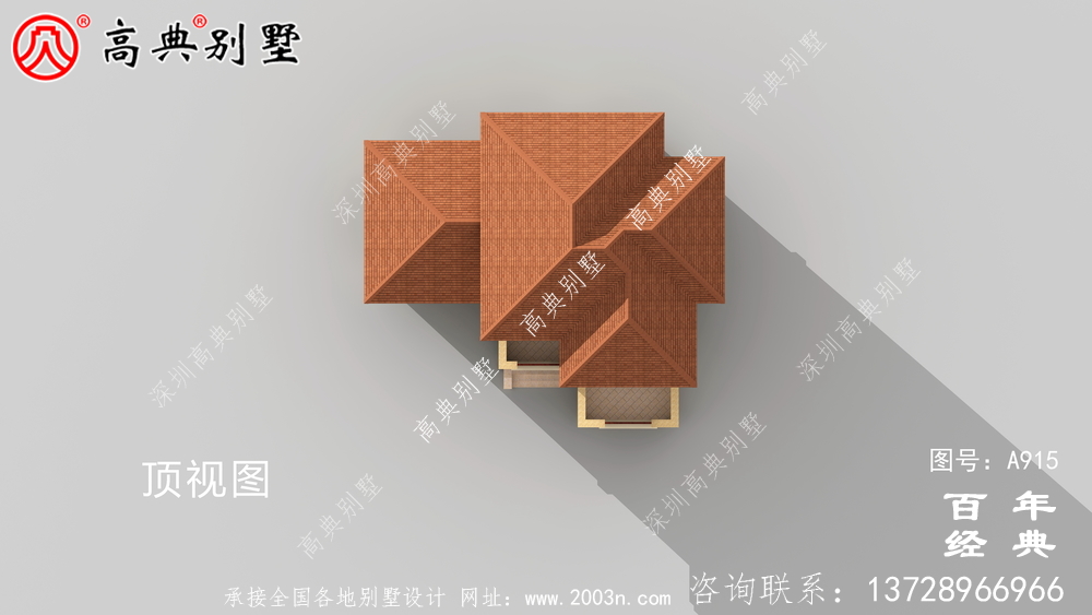 新農村二層帶陽臺別墅施工圖及效果圖_農村二層房屋設計圖