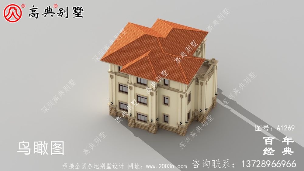 歐式風(fēng)格三層別墅設(shè)計(jì)圖紙_三層別墅圖紙