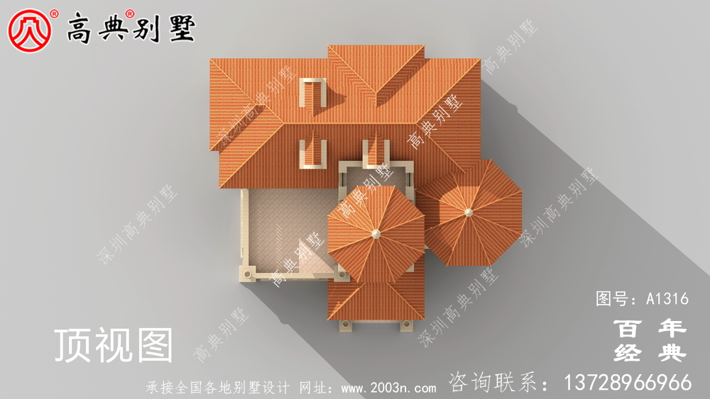 豪華復式三層歐式別墅設計圖紙及效果圖_農村三層別墅圖紙