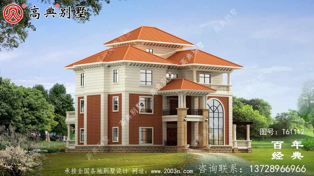 復(fù)式四層歐式別墅施工圖設(shè)計_農(nóng)村四層別墅設(shè)計圖紙