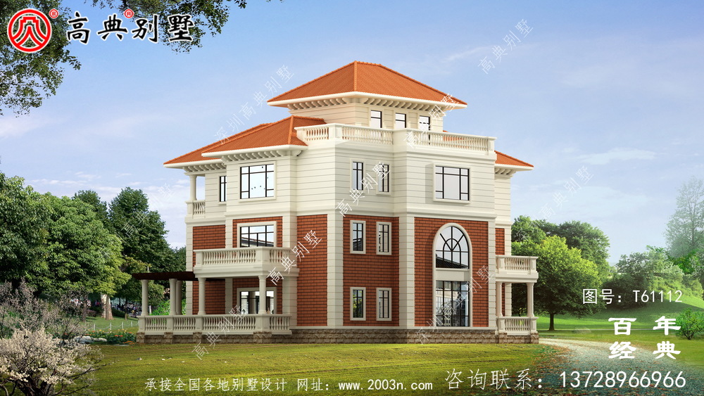 復(fù)式四層歐式別墅施工圖設(shè)計_農(nóng)村四層別墅設(shè)計圖紙