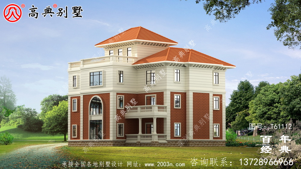 復(fù)式四層歐式別墅施工圖設(shè)計_農(nóng)村四層別墅設(shè)計圖紙