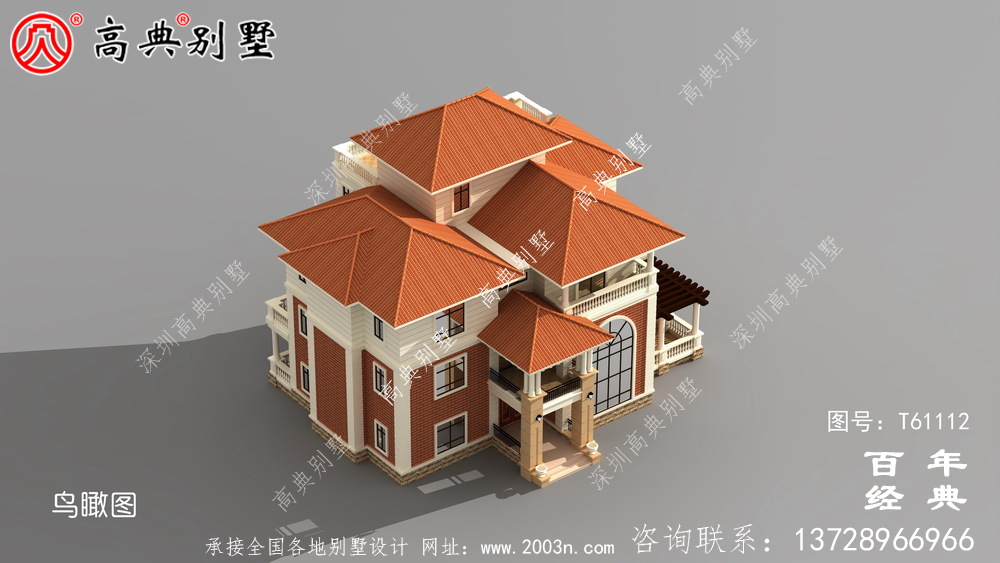 復(fù)式四層歐式別墅施工圖設(shè)計_農(nóng)村四層別墅設(shè)計圖紙